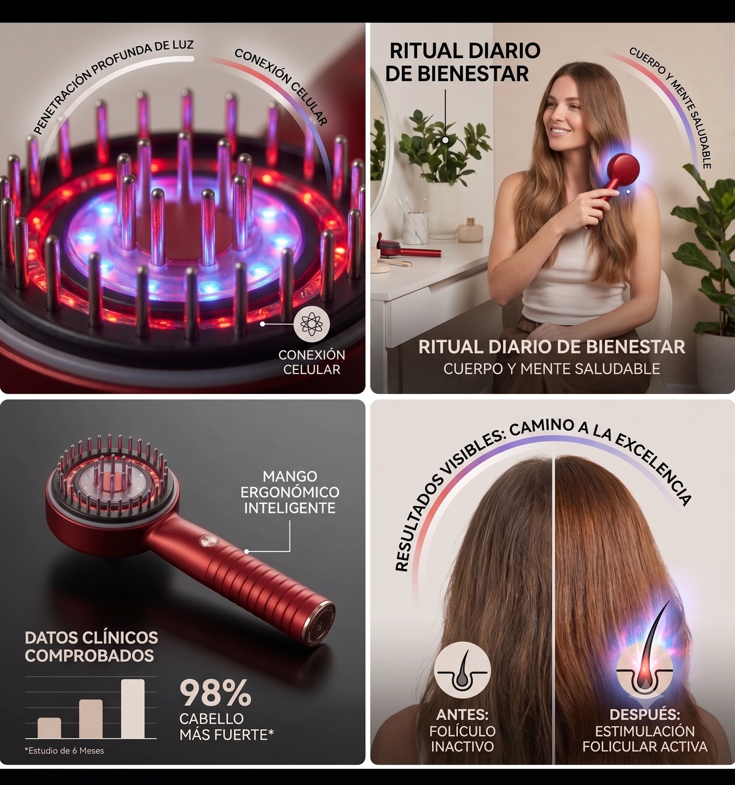 Cepillo Para Crecimiento del Cabello