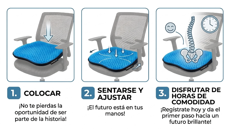 Cojín Ergonómico Silla Trabajo
